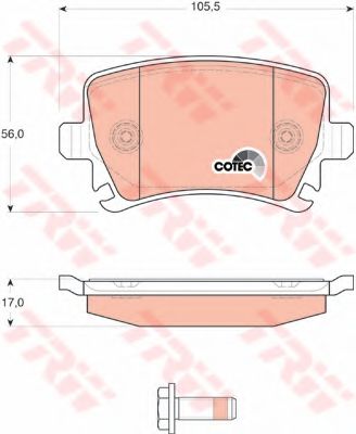 Колодки дискового гальма JPGROUP арт. GDB1622