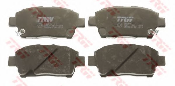 Комплект гальмівних колодок передн , TOYOTA BB I, CELICA, COROLLA, COROLLA VERSO, MR2 III, PRIUS, PROBOX / SUCCEED, WILL CYPHA I, YARIS, YARIS VERSO 1.0-1.8 04.99-08.14  арт. GDB3242