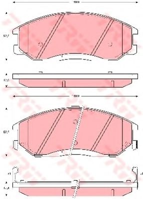 Гальмівні колодки PARTSMALL арт. GDB3244