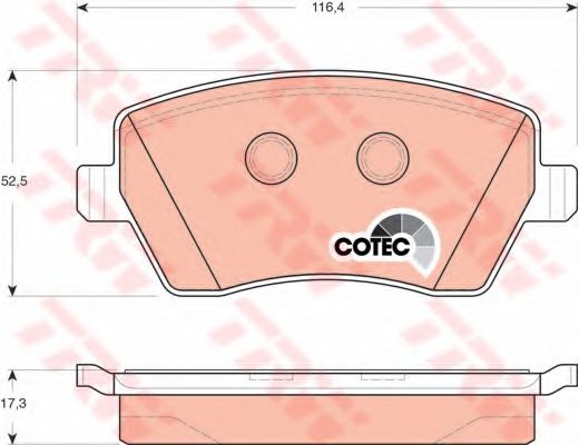 Колодки тормозные JAPANPARTS арт. GDB3332