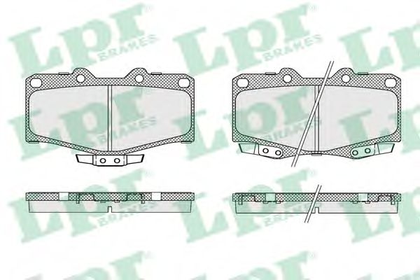 Комплект гальмівних колодок JAPANPARTS арт. 05P058