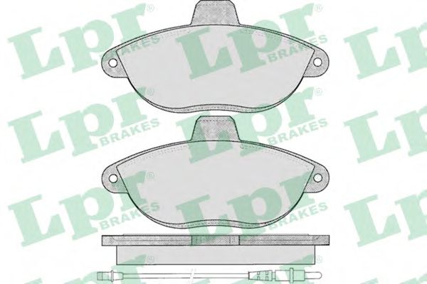 05P346  LPR - Гальмівні колодки до дисків (F, V, з датчиком)  арт. 05P346