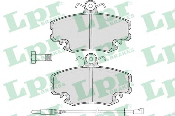 05P349  LPR - Гальмівні колодки до дисків (F, S, з датчиком)  арт. 05P349