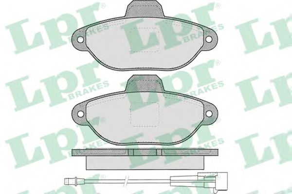 05P462  LPR - Гальмівні колодки до дисків (F, S, з датчиком)  арт. 05P462
