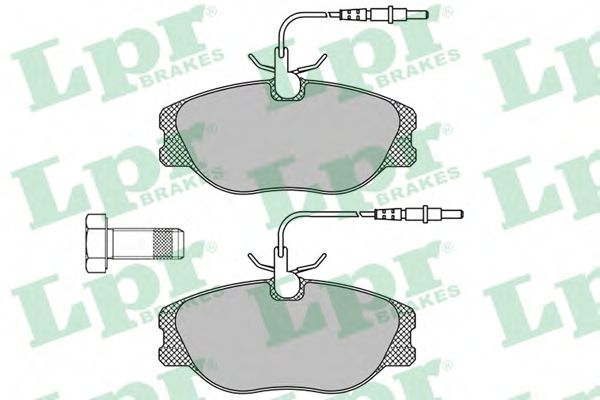 05P498  LPR - Гальмівні колодки до дисків (F, V, з датчиком)  арт. 05P498