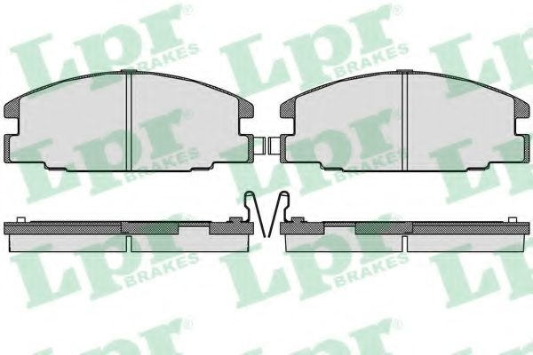 05P544  LPR - Гальмівні колодки до дисків  арт. 05P544