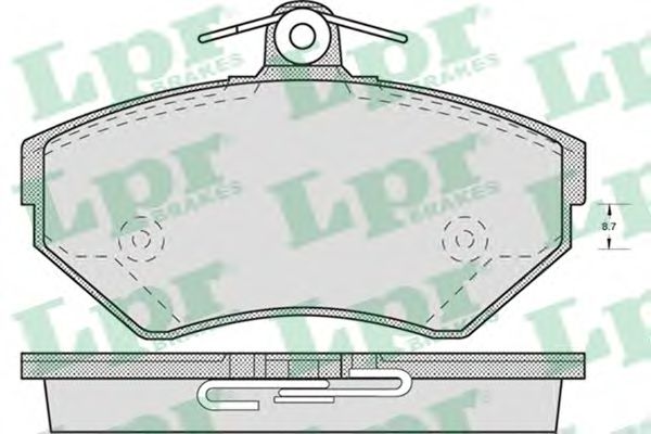 Тормозные колодки ABS арт. 05P718