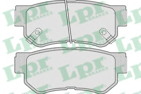05P848  LPR - Гальмівні колодки до дисків (R) PARTSMALL арт. 05P848