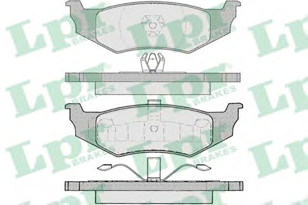 05P894  LPR - Гальмівні колодки до дисків (R)  арт. 05P894