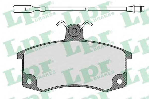05P988  LPR - Гальмівні колодки до дисків (F, S, з датчиком)  арт. 05P988