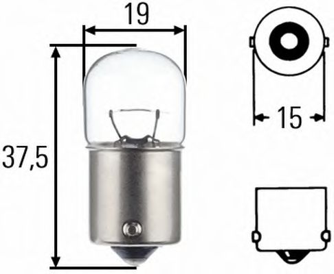 HELLA R10W 24V Автолампа OSRAM арт. 8GA002071251