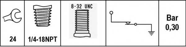 HELLA FORD датчик тиску мастила Escort,Fiesta,Orion,Mondeo,Scorpio,Sierra  арт. 6ZL003259421