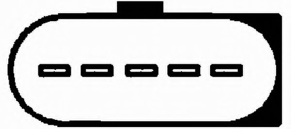 Витратомір повітря (5 pin, модуль) AUDI A3, A4 B5, A4 B6, A4 B7, A6 C5, A6 C6  FORD GALAXY I  MITSUBISHI OUTLANDER II  SEAT ALHAMBRA, ALTEA, ALTEA XL, CORDOBA, IBIZA III, LEON 1.8-5.0D 11.94-07.15  арт. 8ET009142571