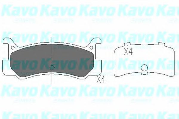KAVO PARTS MAZDA Колодки торм. задние 323 1,6GT -93, MX-3/MX-5  арт. KBP4535