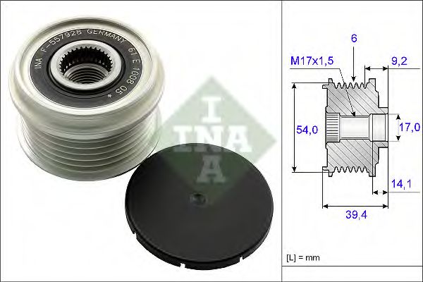 Шкив генератора  арт. 535015110