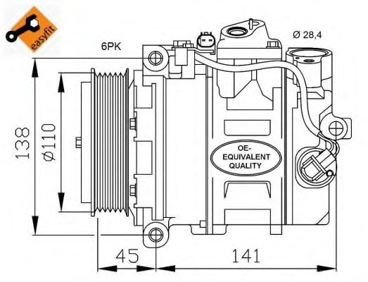 Компрессор кондиционера THERMOTEC арт. 32214