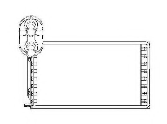 53550 NRF Радiатор пічки VW Sharan/Ford Galaxy/Seat Alhambra 1.8-2.8 03.95-03.10 NISSENS арт. 53550