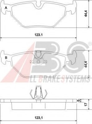 Гальмівні колодки зад. BMW 5 (E39) 96-03 TRISCAN арт. 36908