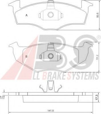 Гальмівні колодки пер. Fabia/Fox/Lupo/Polo (97-14)  арт. 36969