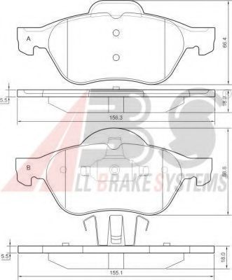 Гальмівні колодки пер. Clio/Laguna/Megane/Scenic/Twingo (03-21) VALEO арт. 37217