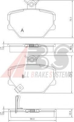 Гальмівні колодки пер. City Coupe/Crossblade/Fortwo (98-14)  арт. 37220