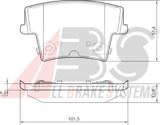 Гальмівні колодки зад. Chrysler 300C 04-  арт. 37512