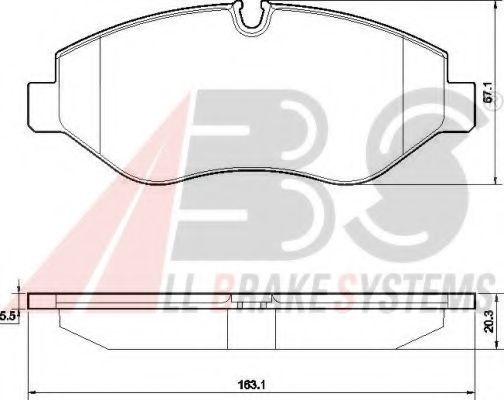 Гальмівні колодки пер. Crafter/W447/W906/W907/Viano W639 (03-21)  арт. 37553
