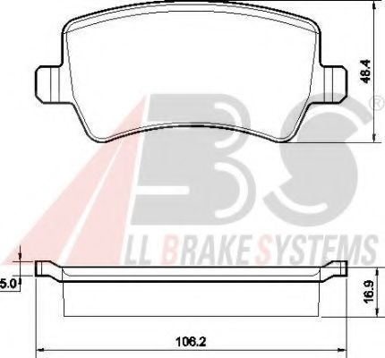 Гальмівні колодки зад. Ford Galaxy/S-Max 06-15 (TRW)  арт. 37562
