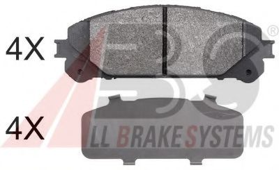 Гальмівні колодки пер. Lexus RX 08-15/Toyota RAV4 12- (advics)  арт. 37844