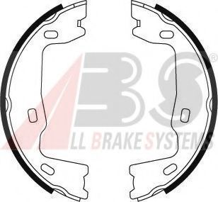Колодка гальм. барабан. OPEL ASTRA/VECTRA/OMEGA задн. (вир-во ABS)  арт. 8786
