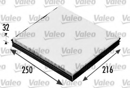 VALEO VW фільтр салону Audi A2PoloSkoda Fabia SEAT Cordoba  арт. 698685