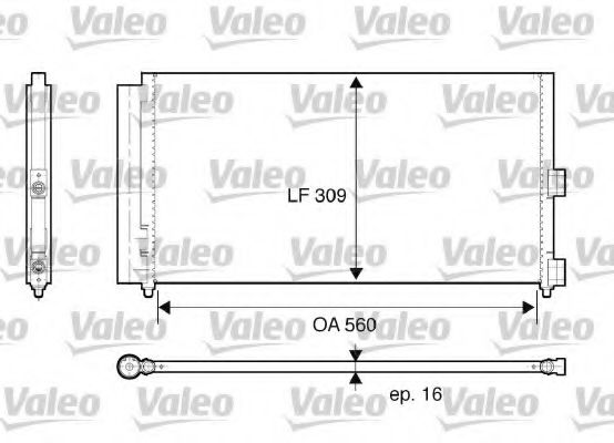 Конденсер Valeo  арт. 818021