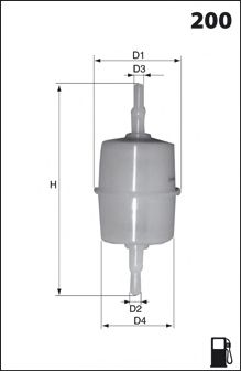 ELE1990 Фільтр палива OEM Renault ( аналогWF8127/KL15o.F.) JAPANPARTS арт. ELE1990