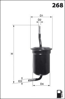 ELE6018 Фільтр палива ( аналогWF8112/KL202) JAPANPARTS арт. ELE6018