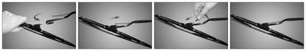 Щітка склоочисника каркасна 550мм ExactFit Сonventional (EF553) TRICO VALEO арт. EF553