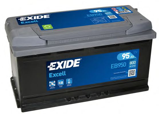 Аккумулятор exide excell 12v 95ah 800a  арт. EB950