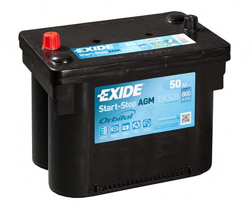 50 Ah/12V EXIDE AGM   EK508   260x173x206  арт. EK508