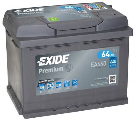 Аккумулятор exide premium 12v 64ah 640a  арт. EA640
