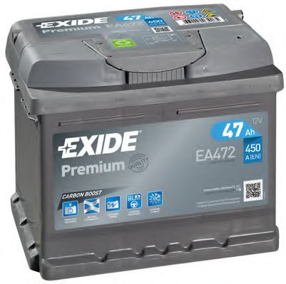 Аккумулятор exide premium 12v 47ah 450a  арт. EA472
