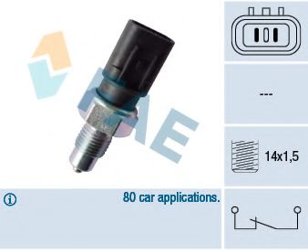 Вимикач світла задній хід HYUNDAI ACCENT II, ACCENT IV, COUPE I, COUPE II, ELANTRA III, ELANTRA V, GETZ, I20 I, I20 II, I30, I40 I, I40 I CW, IX20, IX35, MATRIX, SONATA IV, TRAJET, TUCSON 08.96-  арт. 41245