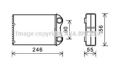 AVA MINI Радіатор опалення MINI (R50, R53, R52)  арт. BW6426