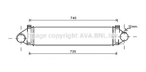 AVA FORD Інтеркулер Mondeo IV, S-Max 2.5 06-, LANDROVER Discovery Sport, Freelander II, Range Rover Evoque  арт. FDA4481