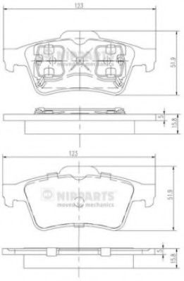 Гальмівні колодки BOSCH арт. J3611045