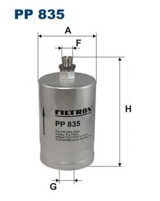 Фільтр паливний  арт. PP835