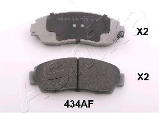 Колодки гальмівні дискові передні Honda CR-V 09- (вир-во ASHIKA)  арт. 5004434