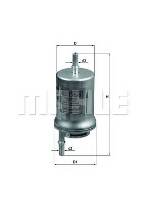 Фильтр топлив. VW Caddy 3/Golf 5/Polo/Touran SK Fabia/Octavia 1.2/1.4/1.6E (03-08) без регулят.  арт. KL1766D