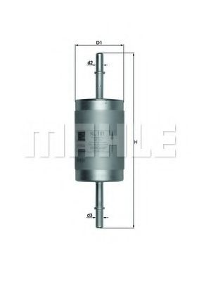 Фільтр паливний Connect 1.8 16V 02-/Focus 1.4-2.0 16V 99-04  арт. KL181