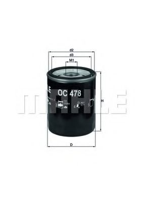 OC478     (MAHLE)  арт. OC478