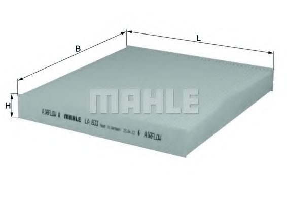 Фільтр салону Mahle Ford, Mazda  арт. LA833