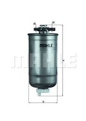 Фільтр паливний Mahle Seat  арт. KL1471D